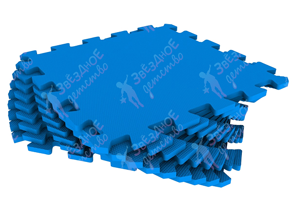 Универсальный ковер-пазл. 1кв.м. Синий