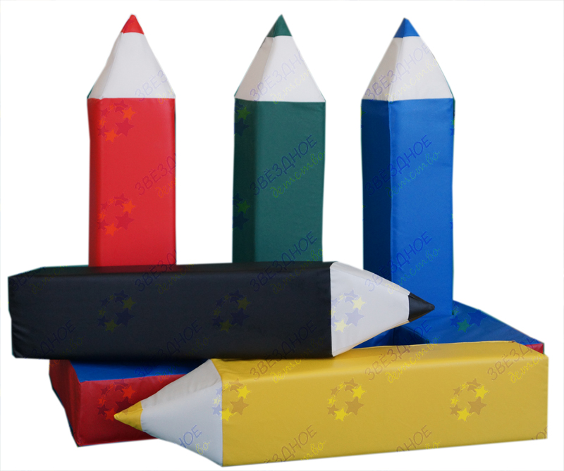 Мягкий напольный модуль "Игра Карандаши"