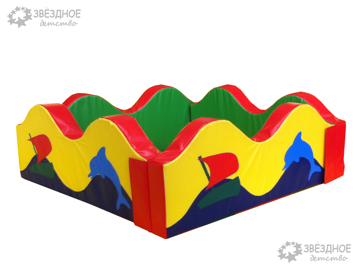 Бассейн квадратный "Волна" 110см.