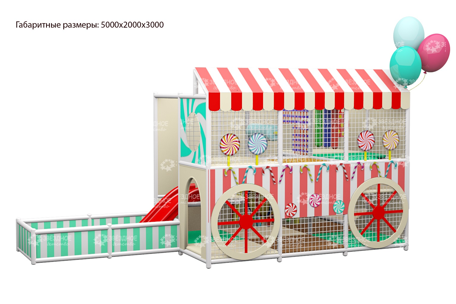 Игровой лабиринт «Канди-тележка»