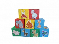 Мягкие игровые кубики "Животные"