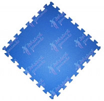 Модульный пол высокой степени жесткости. Плитки 50х50х1,3см. Синий