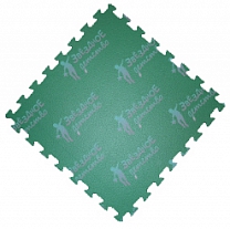 Модульный пол высокой степени жесткости. Плитки 50х50х1,3см. Зеленый