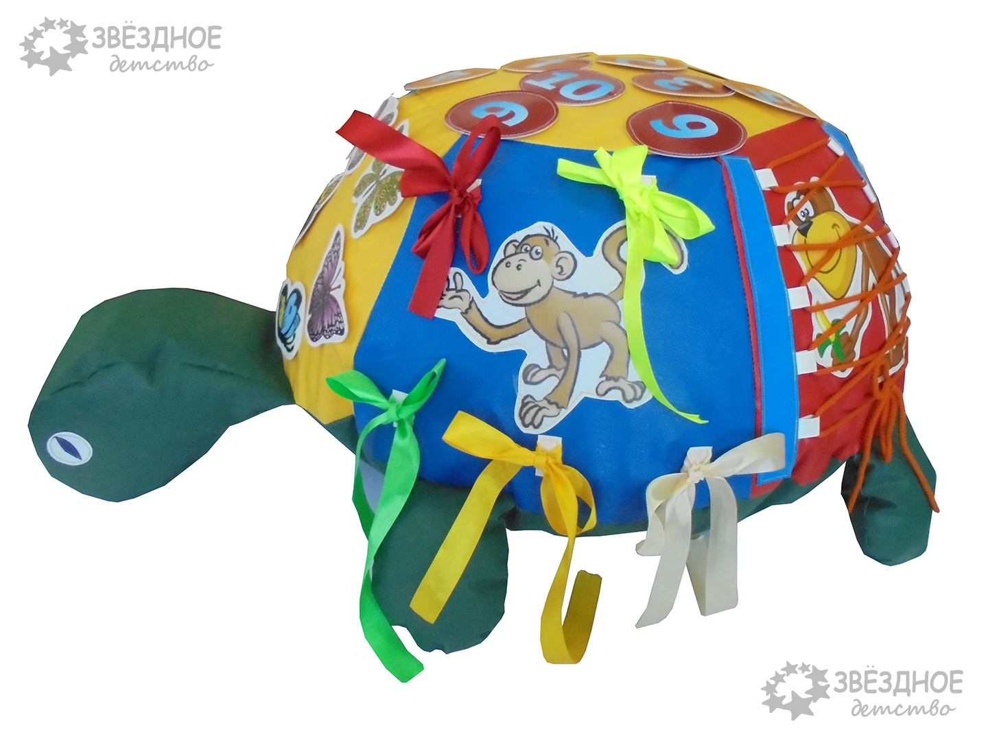 Мягкий развивающий модуль "Дидактическая черепаха"