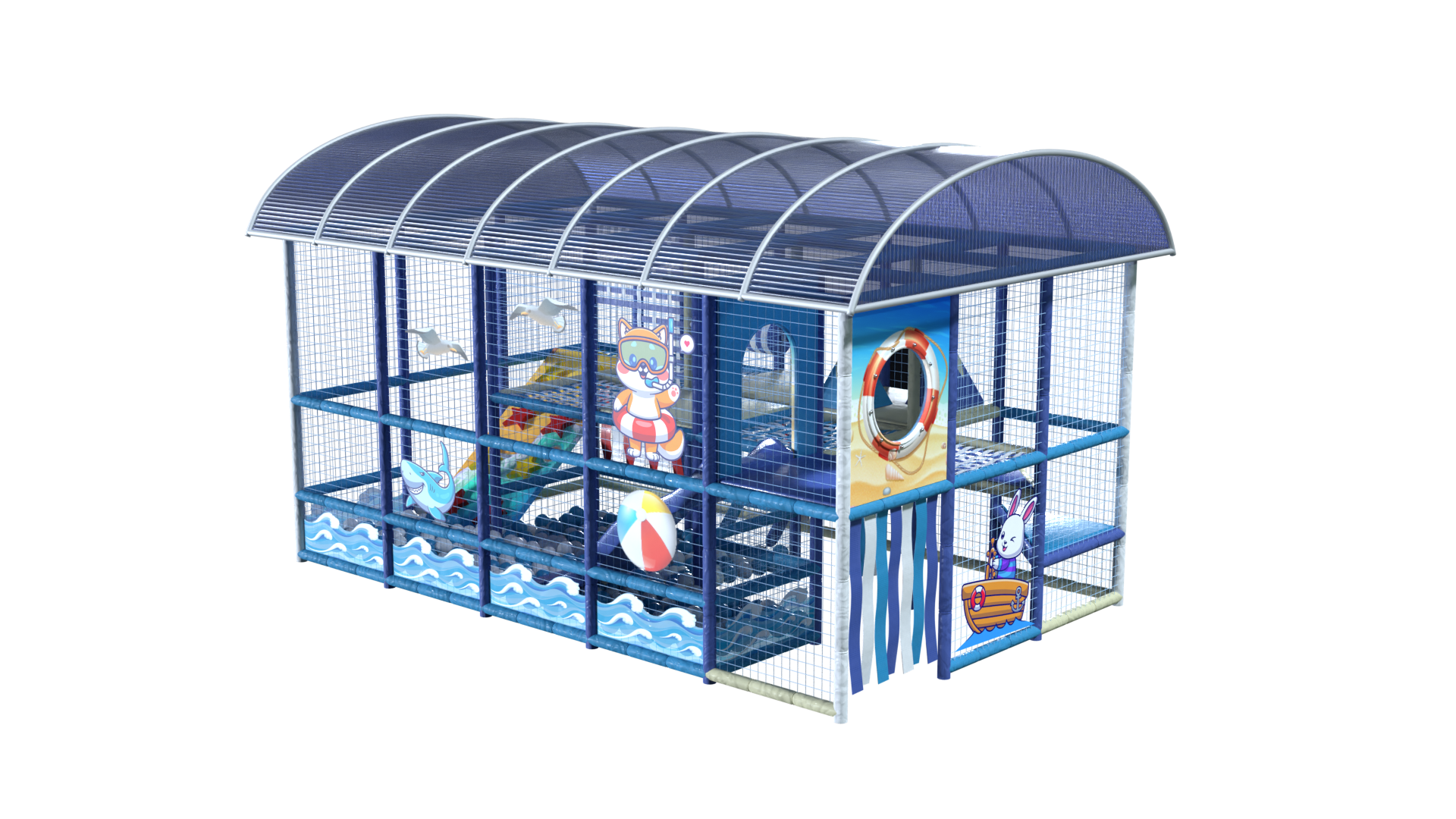 Уличный лабиринт "Пляжная вечеринка"