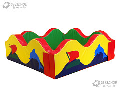 Бассейн квадратный "Волна" 110см.