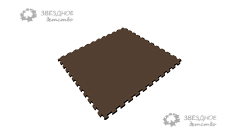 Универсальный ковер-пазл EcoCover. Размер 100х100х1,4 см. (40 шор). Коричневый.