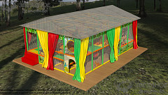 Уличный лабиринт "Мадагаскар"